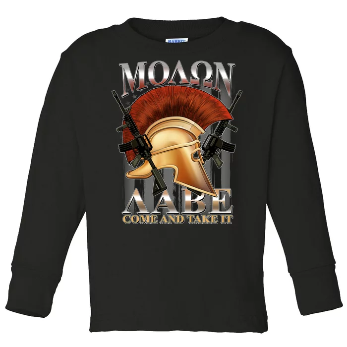 ΜΟΛΩΝ ΛΑΒΕ Come And Take It Toddler Long Sleeve Shirt