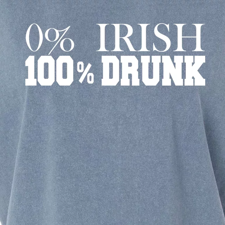 0% Irish 100% Drunk St. Patrick's Day Garment-Dyed Women's Muscle Tee