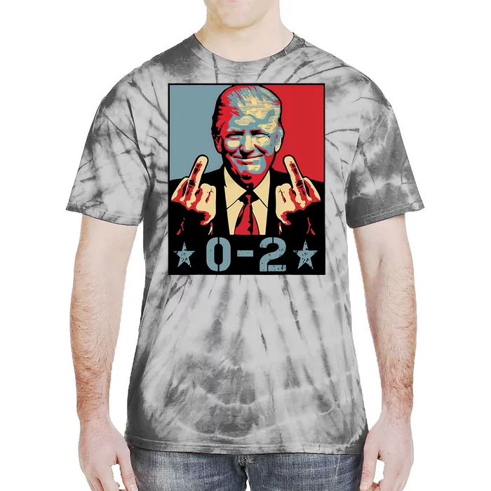 0 2 Funny Trump 2024 Tie-Dye T-Shirt