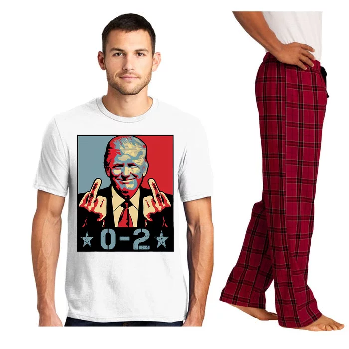 0 2 Funny Trump 2024 Pajama Set