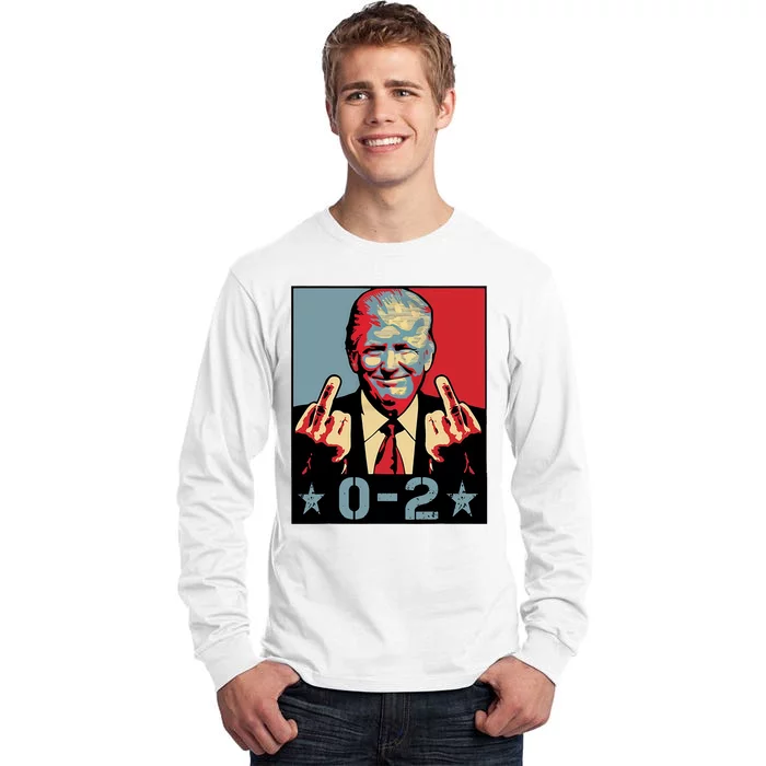 0 2 Funny Trump 2024 Tall Long Sleeve T-Shirt