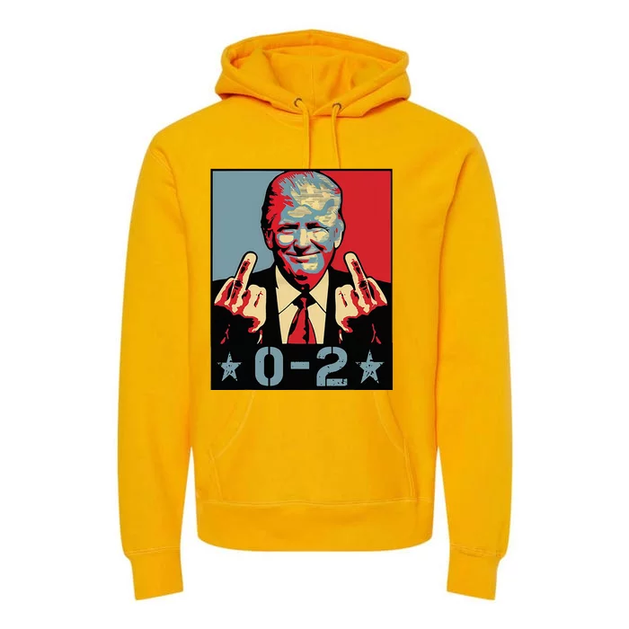 0 2 Funny Trump 2024 Premium Hoodie