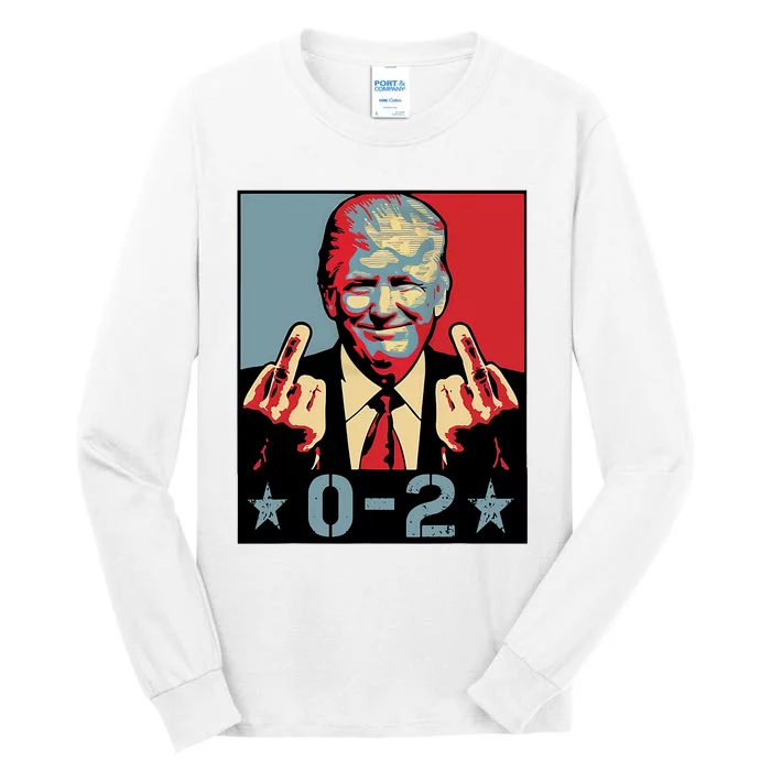 0 2 Funny Trump 2024 Tall Long Sleeve T-Shirt