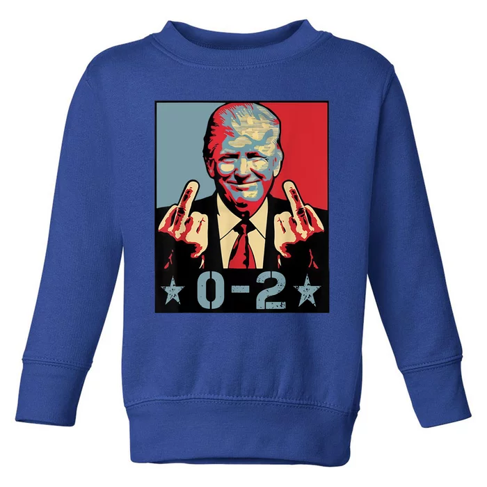 0 2 Funny Trump 2024 Trump 2024 For President Toddler Sweatshirt