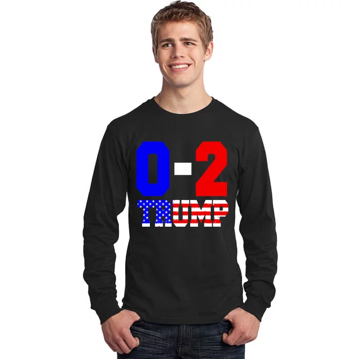 0 2 Trump 2024 Voting Trump For 47th President Tall Long Sleeve T-Shirt