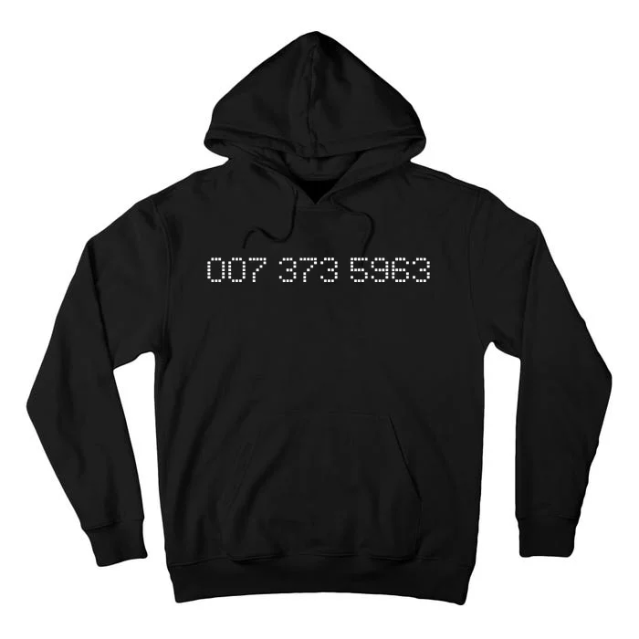 007 373 5963 Famous 90s Video Game Codes Tall Hoodie