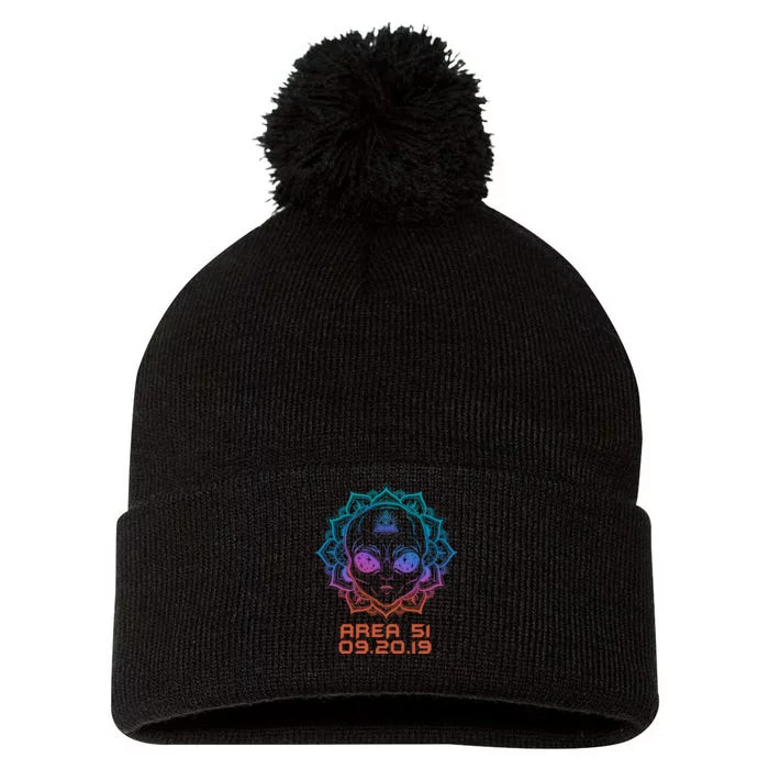 09.20.19 Area 51 Pom Pom 12in Knit Beanie