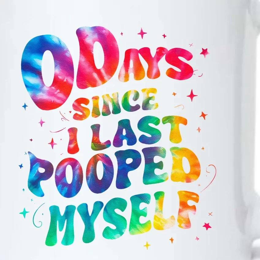 0 Days Since I Last Pooped Myself Black Color Changing Mug