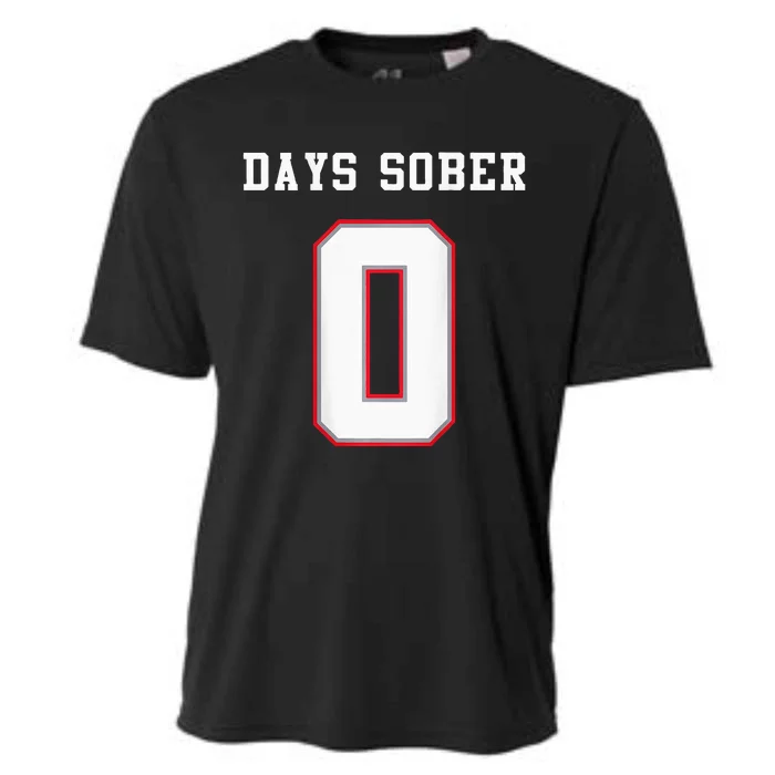 0 Days Sober Jersey Drinking Alcohol Lover Cooling Performance Crew T-Shirt