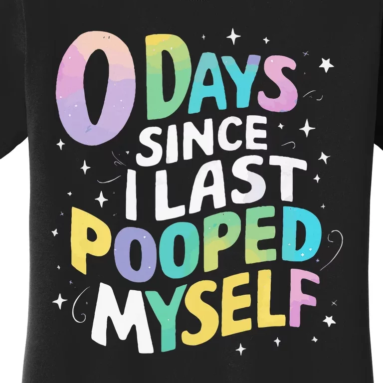 0 Days Since I Last Pooped Myself Women's T-Shirt