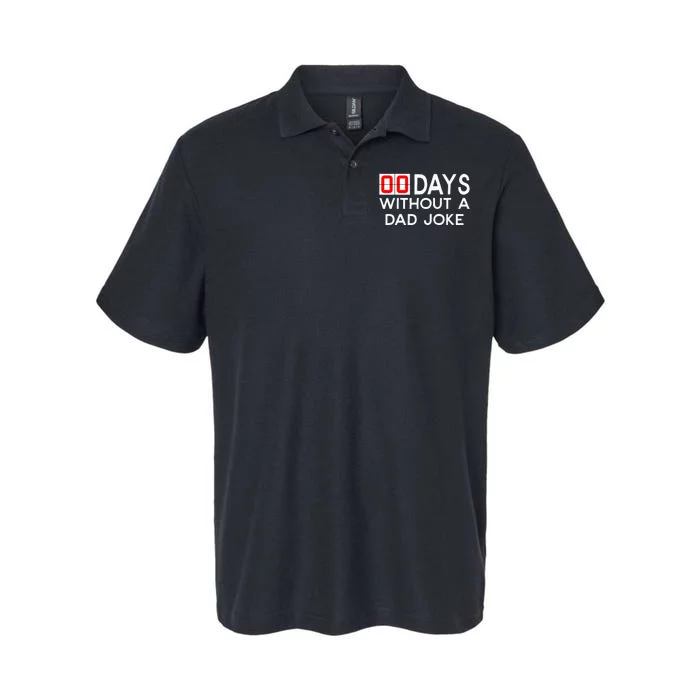 00 Days Without A Dad Joke Zero Days Fathers Day Gift Softstyle Adult Sport Polo