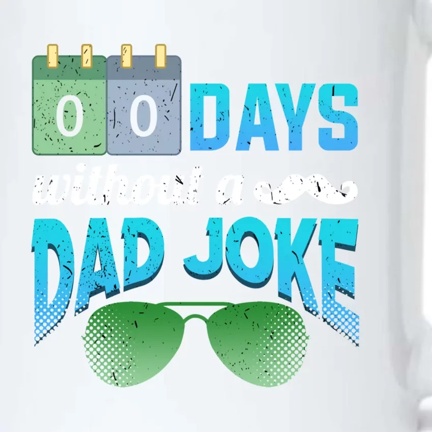 0 Days Without A Dad Joke Fathers Day Dad Jokes Mustache Cool Gift Black Color Changing Mug