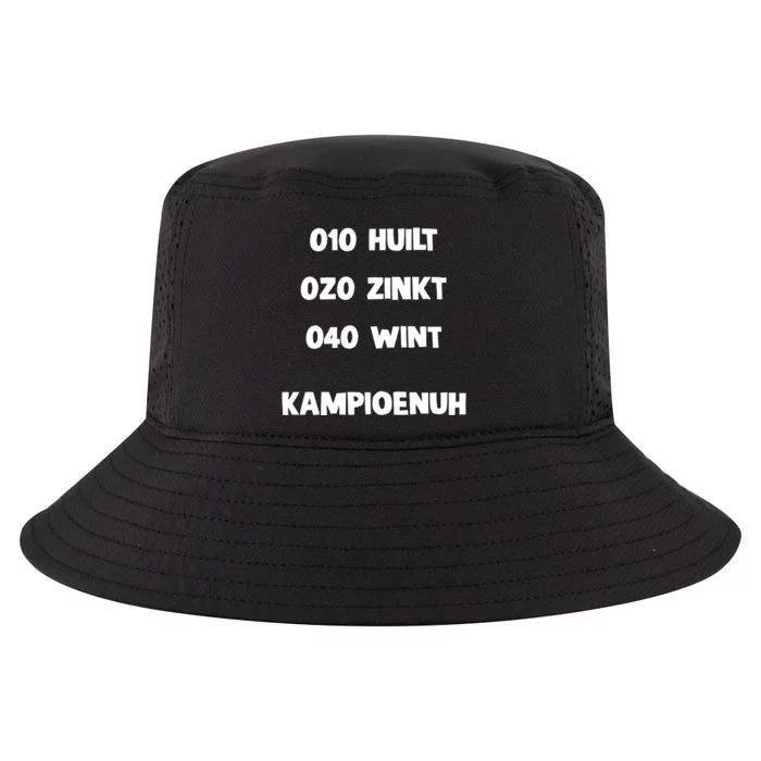 010 Huilt 020 Zinkt 040 Wint Kampioenuh Cool Comfort Performance Bucket Hat