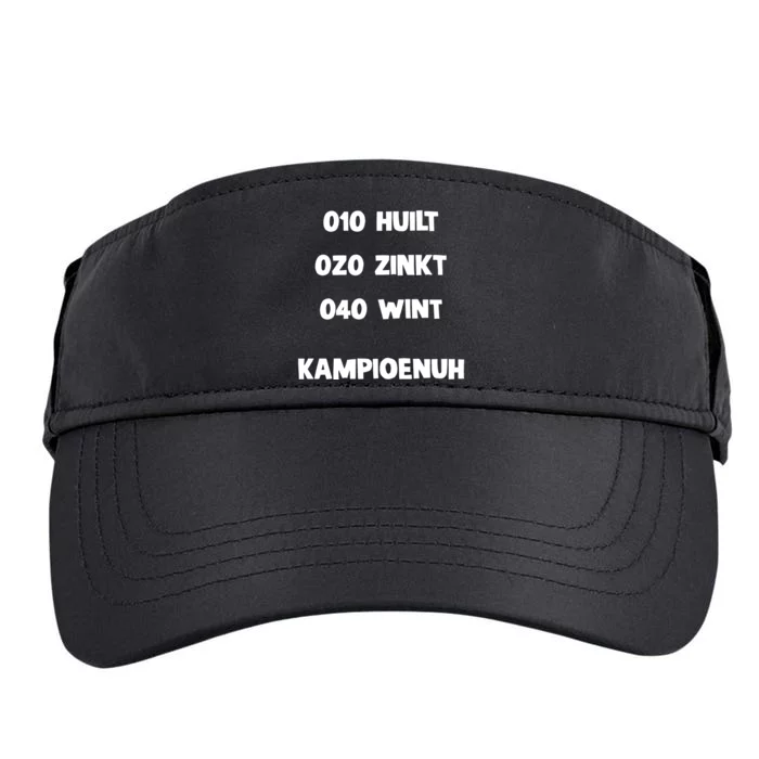 010 Huilt 020 Zinkt 040 Wint Kampioenuh Adult Drive Performance Visor