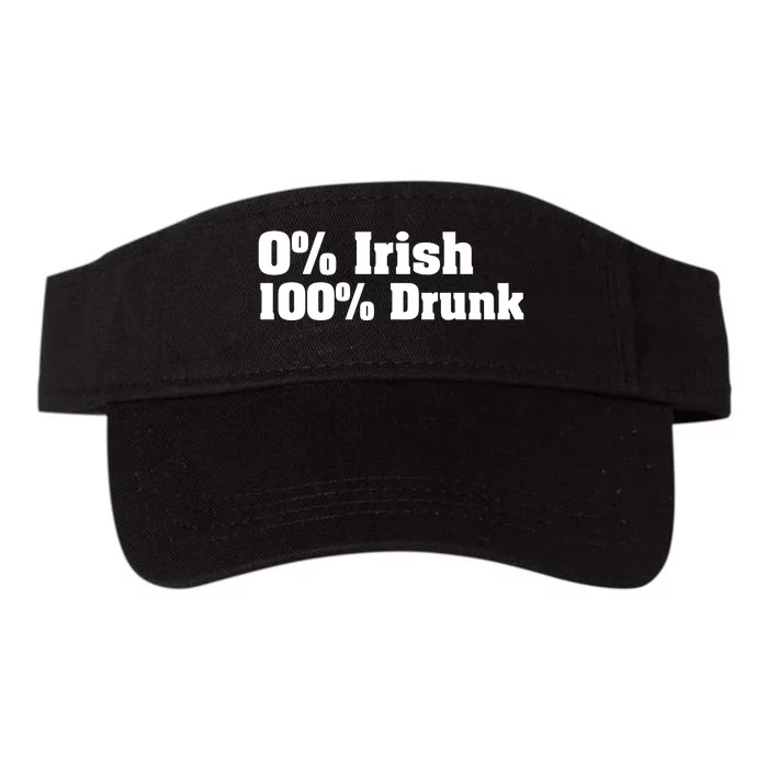 0% Irish 100% Drunk Valucap Bio-Washed Visor