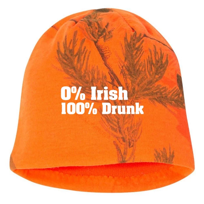 0% Irish 100% Drunk Kati - Camo Knit Beanie