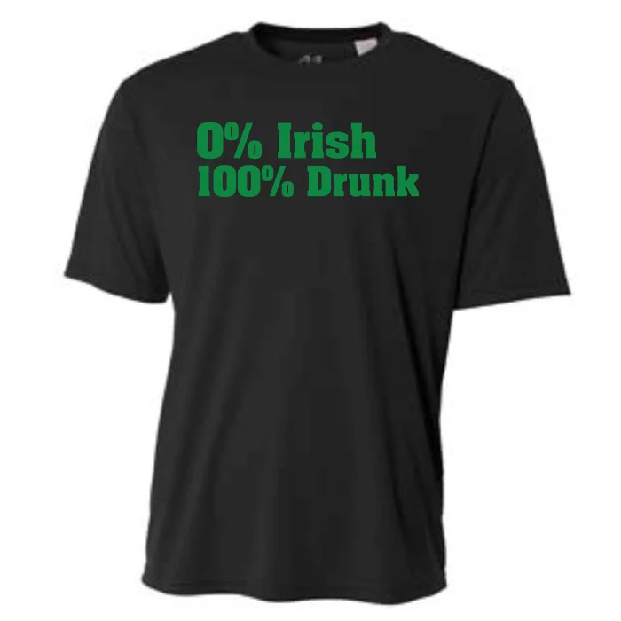 0% Irish 100% Drunk Cooling Performance Crew T-Shirt