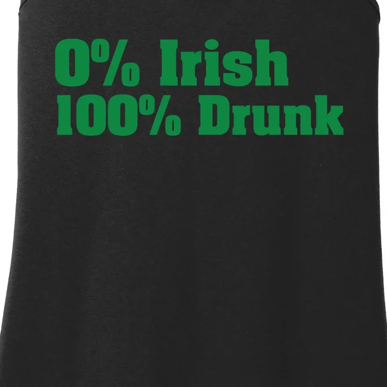 0% Irish 100% Drunk Ladies Essential Tank