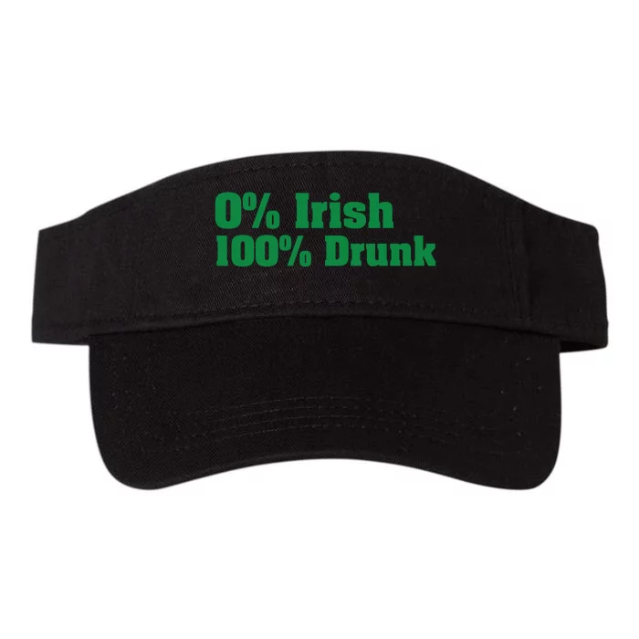 0% Irish 100% Drunk Valucap Bio-Washed Visor