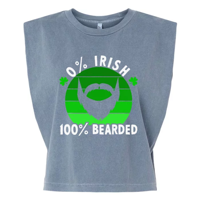 0 Irish 100 Bearded Funny St Patricks Day Gift Garment-Dyed Women's Muscle Tee