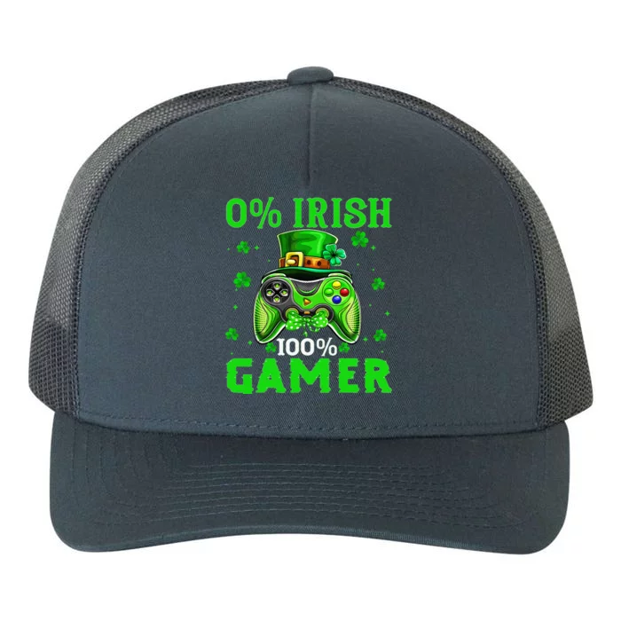 0 Irish 100 Gamer Funny St Patricks Day Video Games Yupoong Adult 5-Panel Trucker Hat