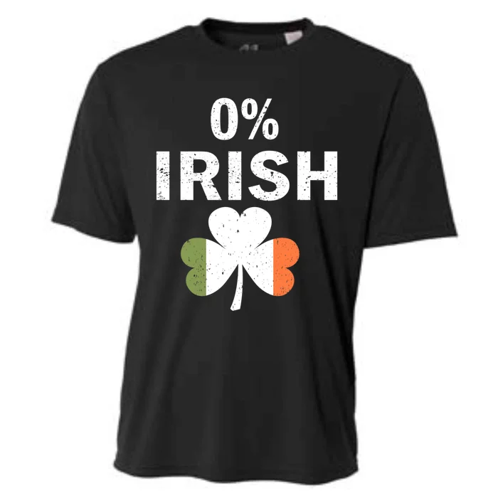 0% Irish Funny St Patricks Day Gift Vintage Men Women Cooling Performance Crew T-Shirt