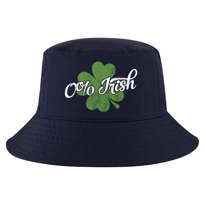 0% Irish Funny Clovers St Paddys Shamrocks Patrick's Day Gift Cool Comfort Performance Bucket Hat