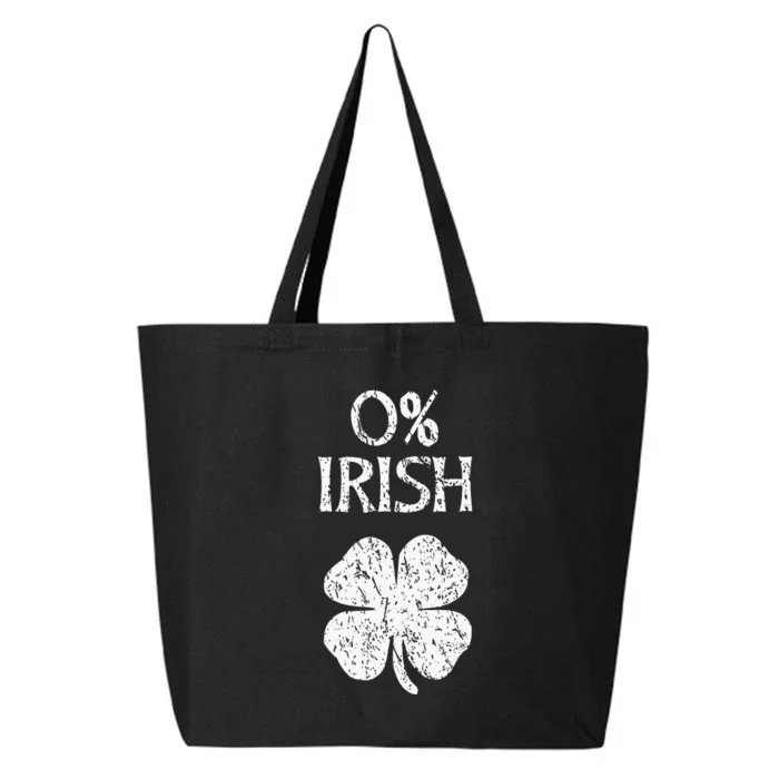 0 Irish St. Patrick's funny shamrock clover 25L Jumbo Tote