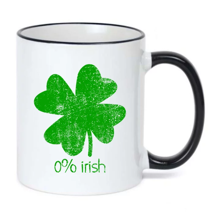 0 Irish St Patricks Day Funny Black Color Changing Mug