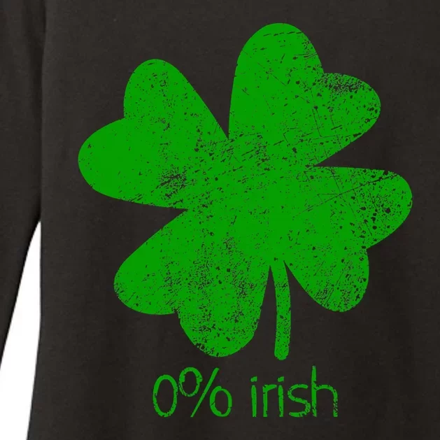 0 Irish St Patricks Day Funny Womens CVC Long Sleeve Shirt