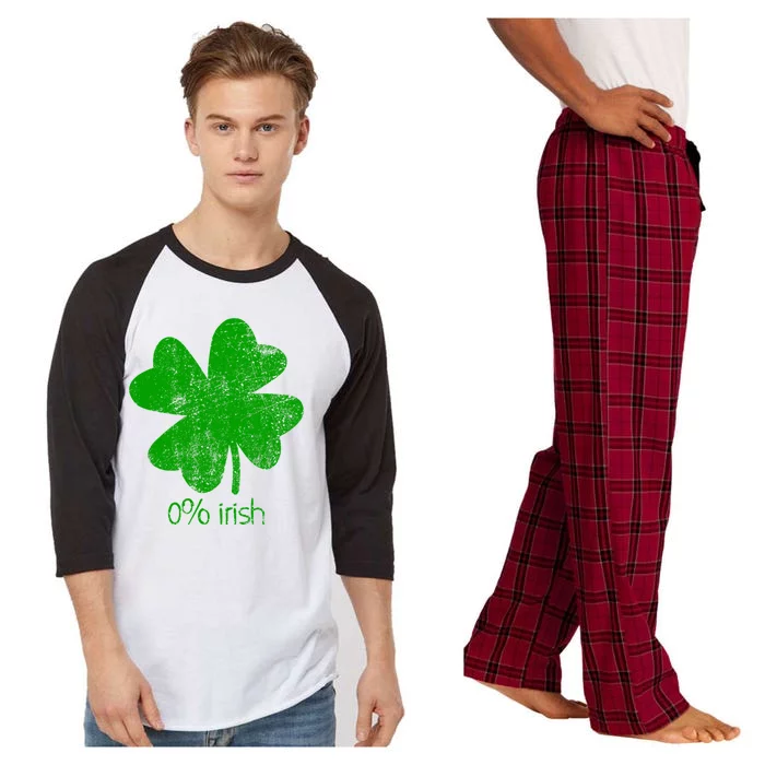 0 Irish St Patricks Day Funny Raglan Sleeve Pajama Set