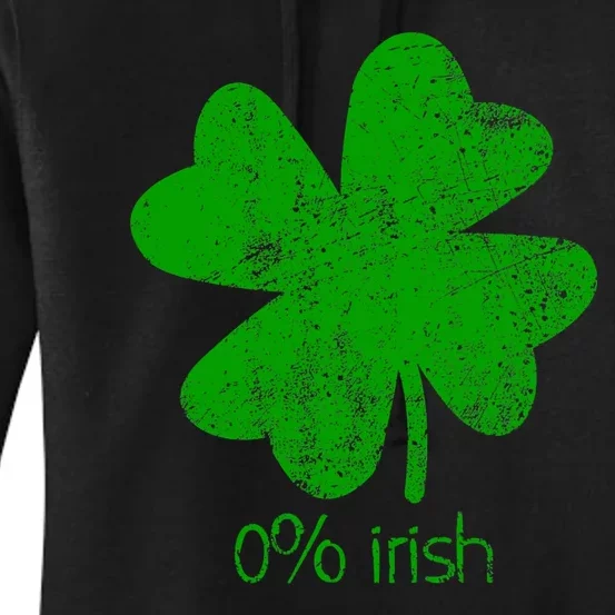 0 Irish St Patricks Day Funny Women's Pullover Hoodie