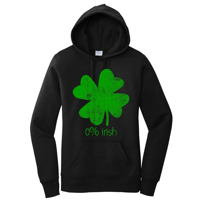 0 Irish St Patricks Day Funny Women's Pullover Hoodie