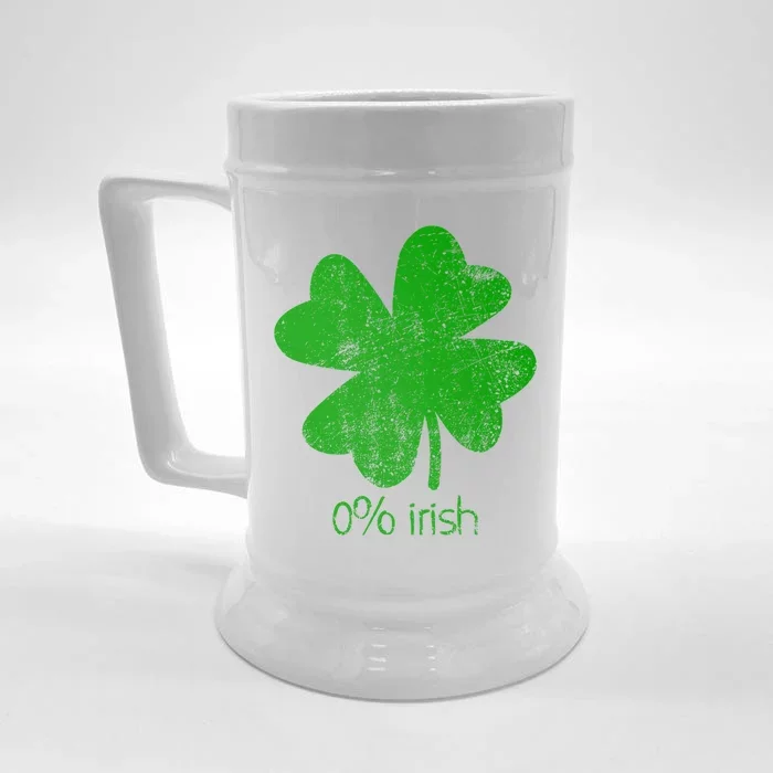 0 Irish St Patricks Day Funny Front & Back Beer Stein