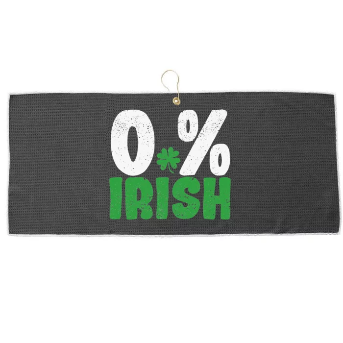 0 Irish Vintage Shamrock Lucky Green St Patricks Day Large Microfiber Waffle Golf Towel