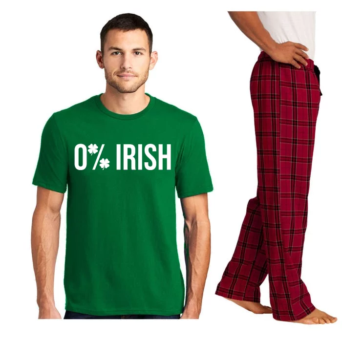 0% Irish Zero Percent Funny St Patricks Day Pajama Set