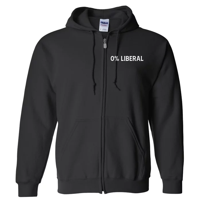 0% Liberal Full Zip Hoodie