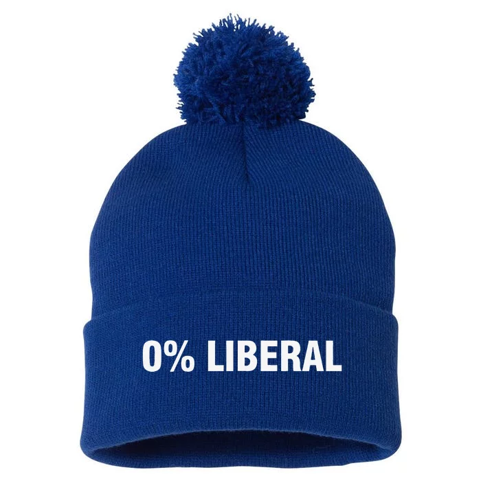 0 Liberal Political Conservative Republican Funny And Joke Pom Pom 12in Knit Beanie