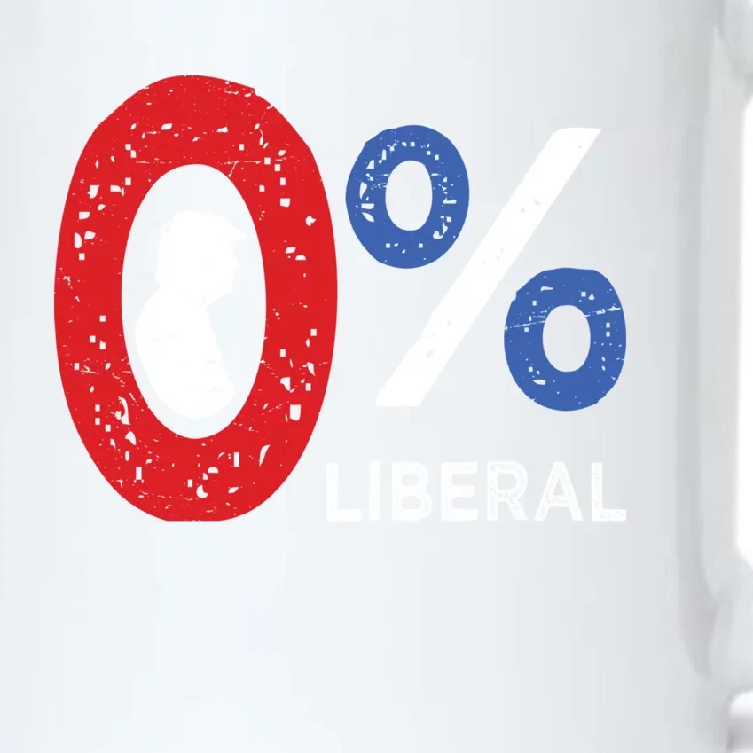 0% Liberal Vote President Trump Republican Us Flag Patriotic Cool Gift Black Color Changing Mug