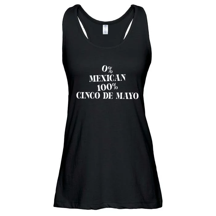 0% Mexican 100% Cinco De Mayo Funny Fiesta Ladies Essential Flowy Tank