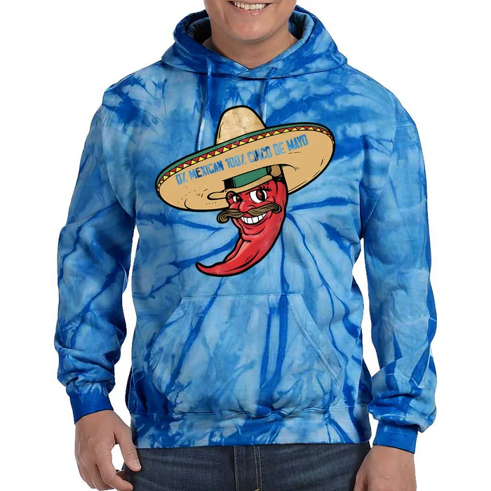 0 Mexican 100 Cinco De Mayo Funny Chilli Tie Dye Hoodie