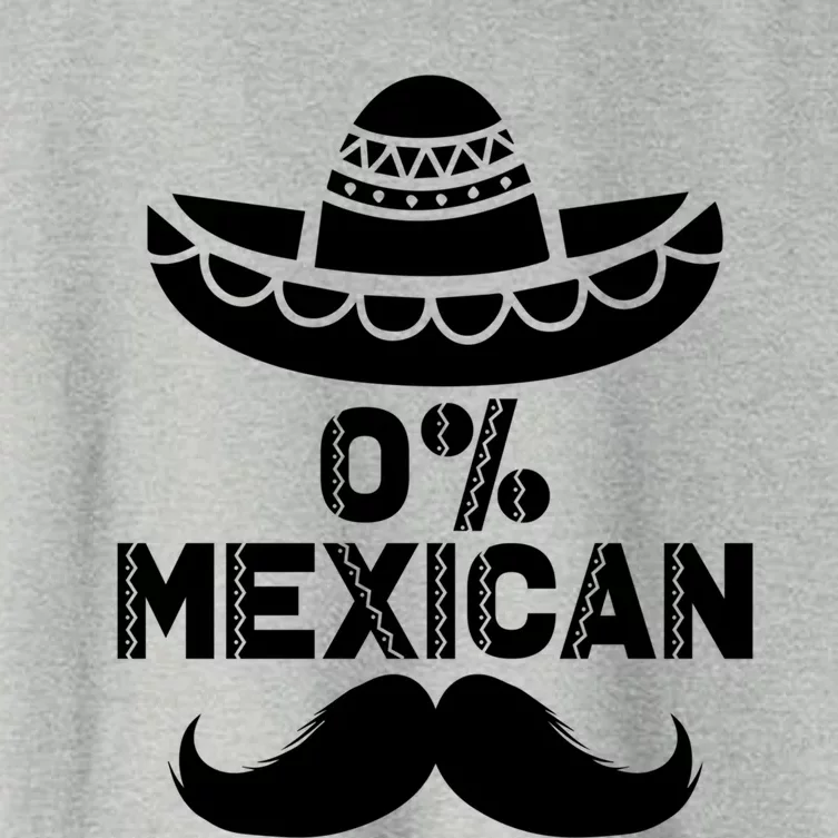 0% Mexican 5 De Mayo Funny Mexican Cinco De O Cool Gift Women's Crop Top Tee