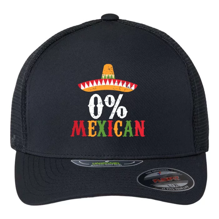 0 Mexican Cinco De Mayo Fiesta Sombrero Funny Flexfit Unipanel Trucker Cap