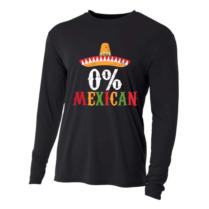 0 Mexican Cinco De Mayo Fiesta Sombrero Funny Cooling Performance Long Sleeve Crew