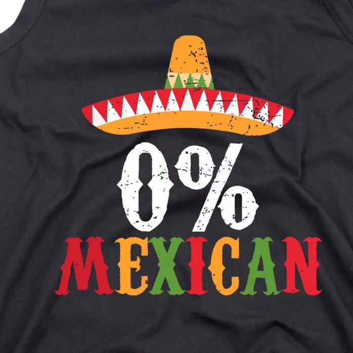 0 Mexican Cinco De Mayo Fiesta Sombrero Funny Tank Top