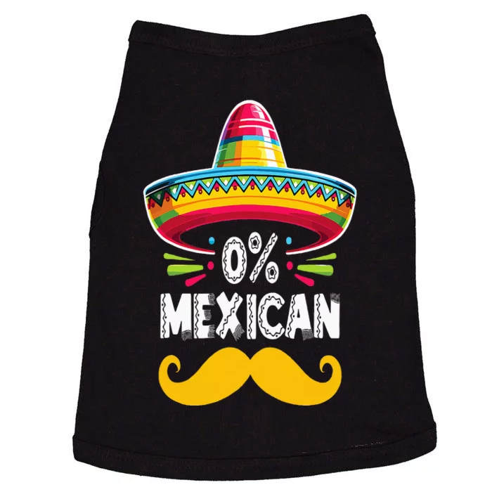 0 Mexican Cinco De Mayo Fiesta Sombrero And Mustache Funny Doggie Tank