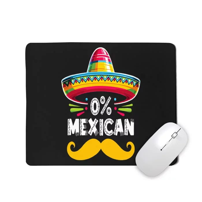 0 Mexican Cinco De Mayo Fiesta Sombrero And Mustache Funny Mousepad