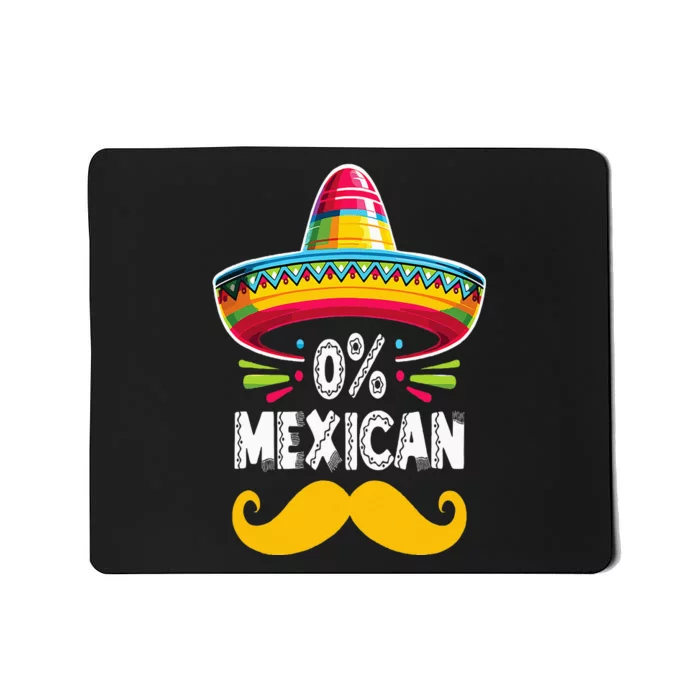 0 Mexican Cinco De Mayo Fiesta Sombrero And Mustache Funny Mousepad