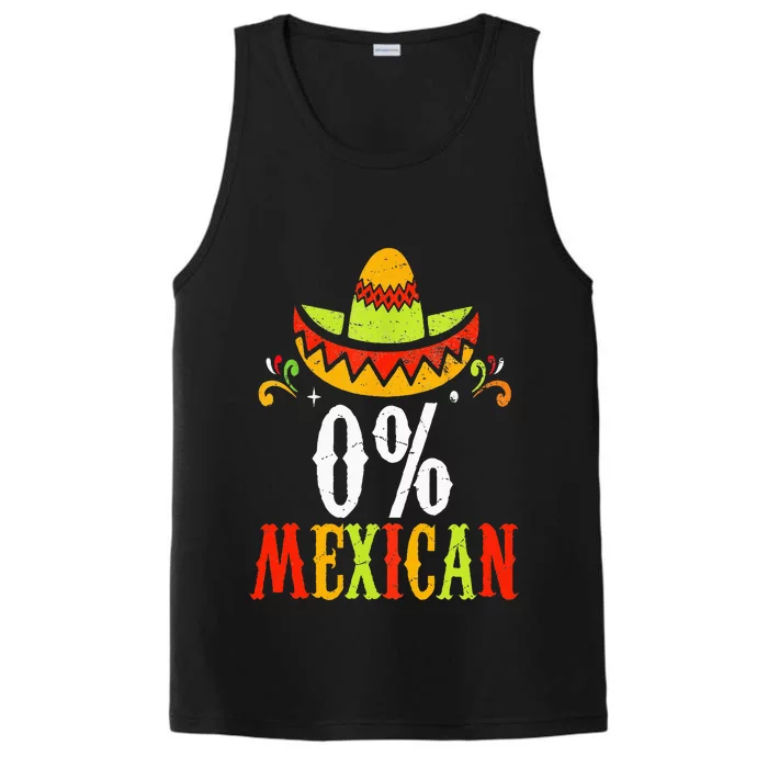 0 Mexican Cinco De Mayo Fiesta Sombrero Performance Tank