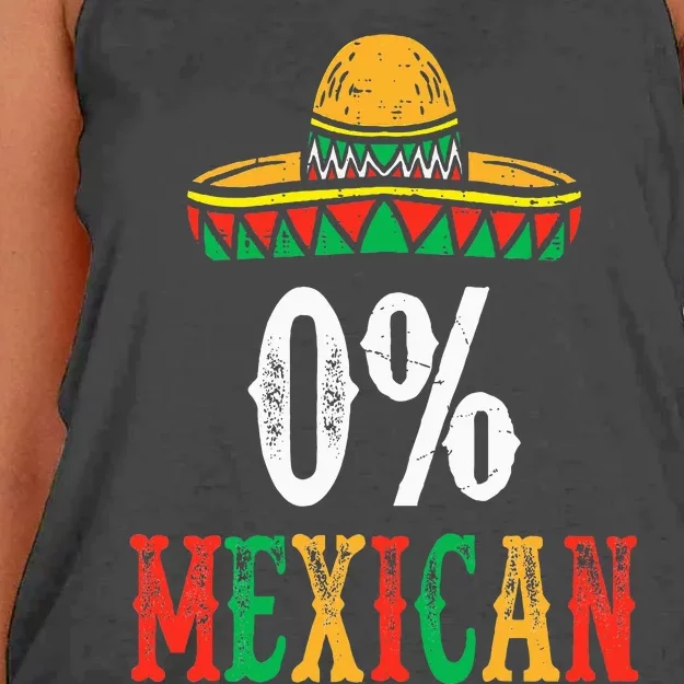 0 Mexican Cinco De Mayo Fiesta Sombrero Women's Knotted Racerback Tank